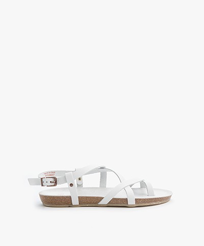 Fred de la Bretonière Leather Sandals - White