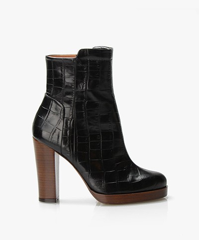 By Malene Birger Azziana Ankle Boots - Black/Brown