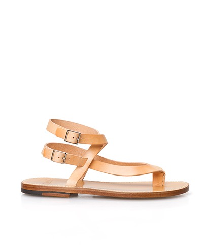 Closed Leather Sandals - Maple