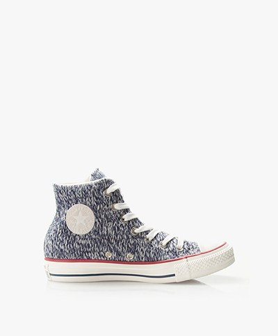 Converse All Star High Texture Knit - Navy/Off-white