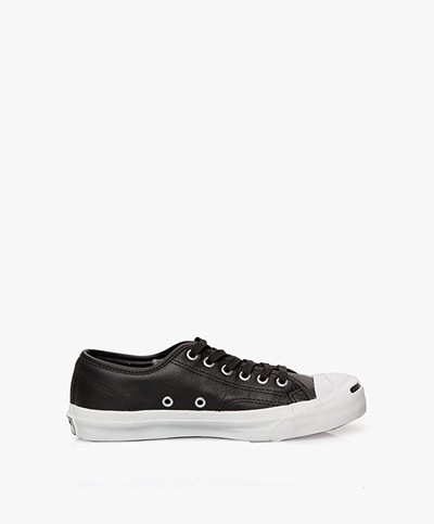 Converse Jack Purcell Leather Sneakers - Zwart