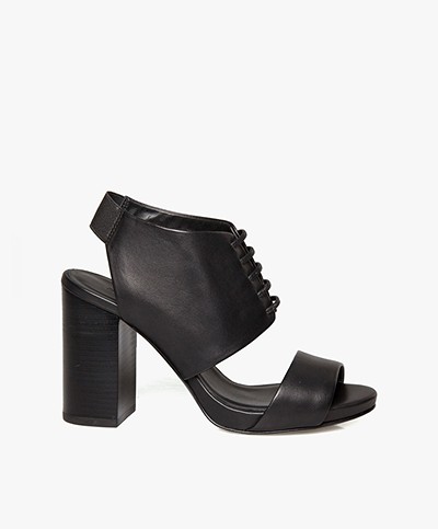 See by Chloé Lace Up Sandals - Black