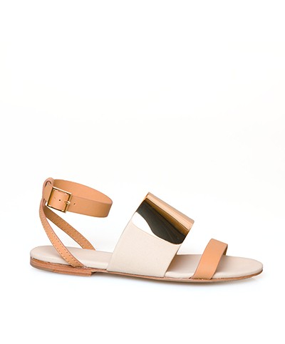 See by Chloé Metal Strap Sandals - Tan/Sand