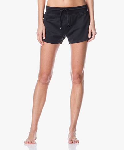 Filippa K Shiny Sweat Shorts - Black