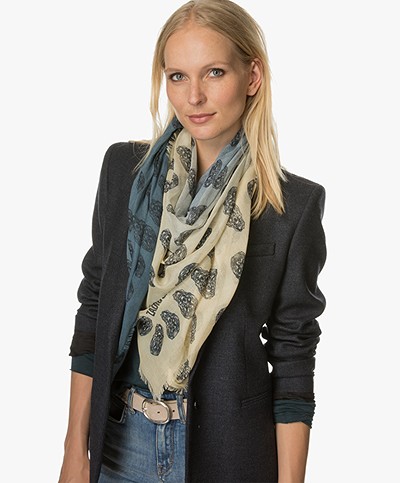 Zadig et Voltaire Faded Scarf Kerry - Jeans 
