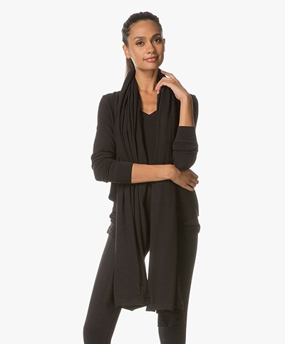 BRAEZ Ultra-zachte Jersey XL Sjaal - Zwart