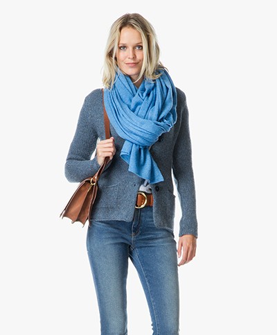 Repeat Large Cashmere Scarf - Sky