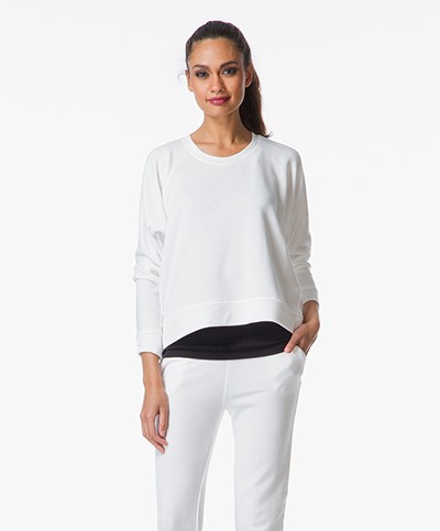 T by Alexander Wang Soft French Terry Sweatshirt - White