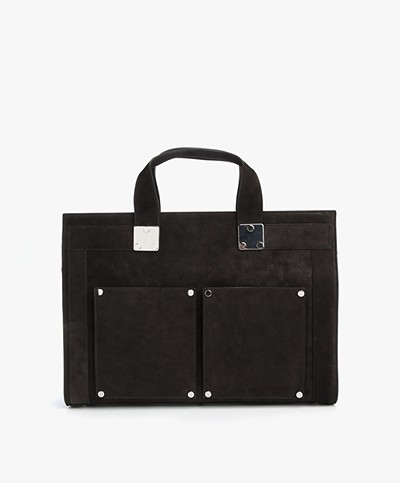 Filippa K Leather Briefcase - Zwart