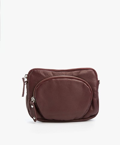 Filippa K Mini Leather Bag - Burgundy
