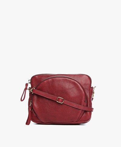 Filippa K Mini Leather Bag - Dark Red