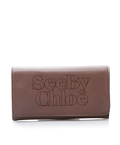 See By Chloé Zip File Wallet - Taupe