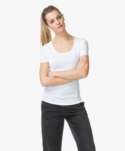 Repeat Basic Soft Cotton T-shirt - White