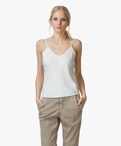 Frame Le Cami Silk Camisole with V-neck - Ivory