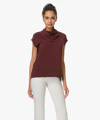 Repeat Top with Unique Turtleneck - Night Red