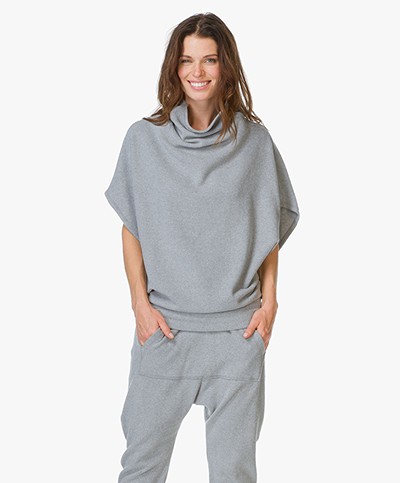Sunday in Bed Jules Poncho Sweater - Medium Grey