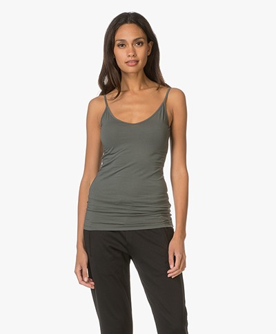 Drykorn Leyla Double V-neck Top - Green