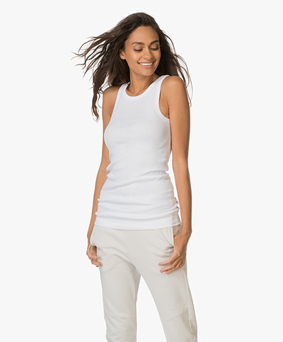By Malene Birger Amiee Racerback Tank Top - Pure White