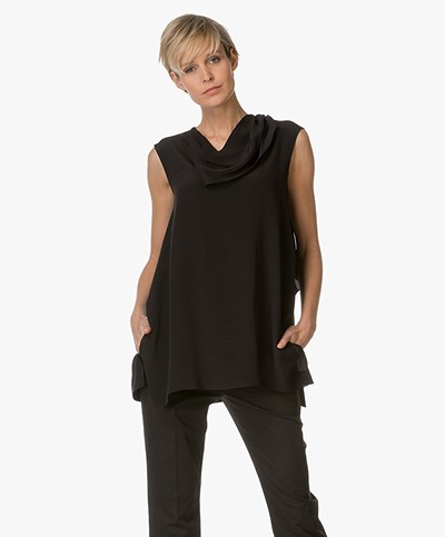Sportmax Nalut Top with Frill - Black