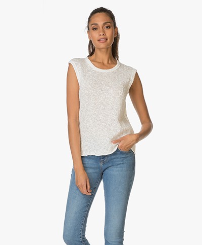James Perse Web Knit Tank Top - Off-white