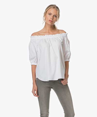 FWSS Young Offenders Off-shoulder Top - Bright White 