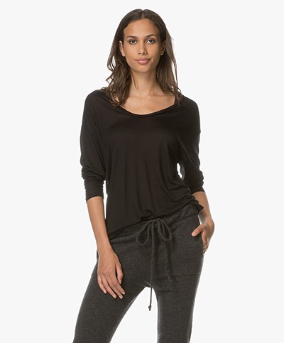 American Vintage Vixynut Long Sleeve T-shirt - Black