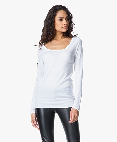 Drykorn Lina Basic T-shirt - White