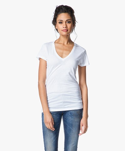 Drykorn Linaria V-neck T-shirt - White