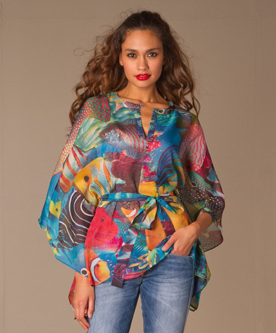 Issa London Printed Blouse- Multicolored