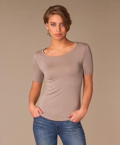 Repeat Round Neck T-shirt - Rock