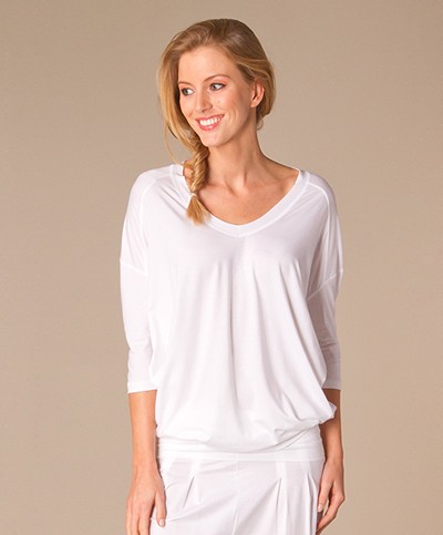 Sunday in Bed Hazel Shirt - White