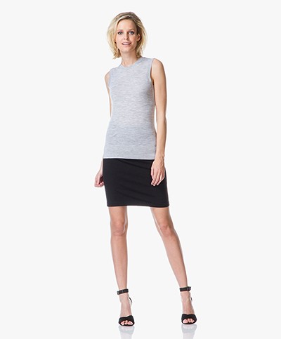 Theory Kralla Sleeveless Top in Preen - Cold Heather