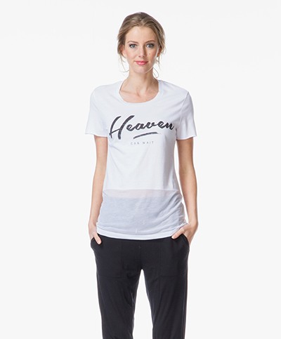 Zoe Karssen Heaven Can't Wait T-shirt - Optical White