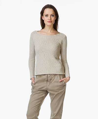No Man's Land Chunky Knit Cotton Sweater - Cord