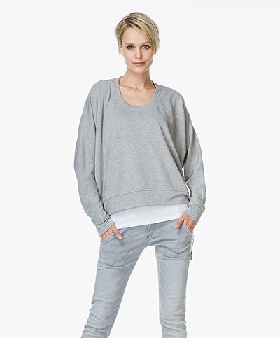 T by Alexander Wang French Terry Sweatshirt - Heather Grey