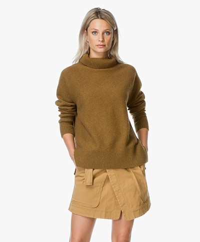 Vanessa Bruno Fanchon Yak and Wool Blend Roll Neck - Ocre 