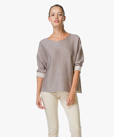 Repeat Wool and Cashmere Sweater - Stone