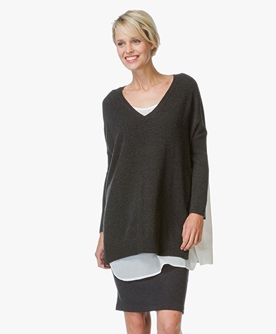 Charli Coy Sweater with Tank Top - Downy/Cinder