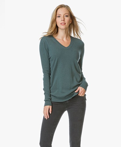 Belluna Danieli Double V-neck Sweater - Green