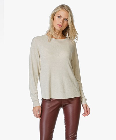 Filippa K Lurex Sweater - Gold