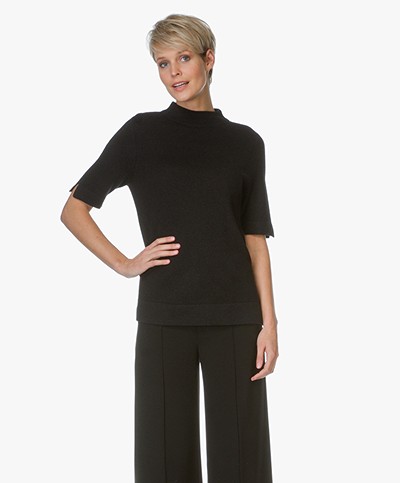 Repeat Cashmere and Silk Turtleneck Pullover - Black