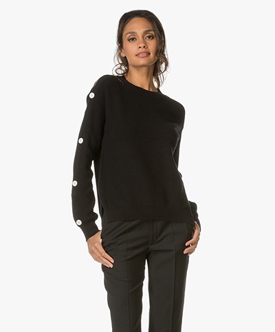 Helmut Lang Sweater with Buttons - Black 