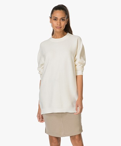 Filippa K Oversized Cotton Pullover - Off-white