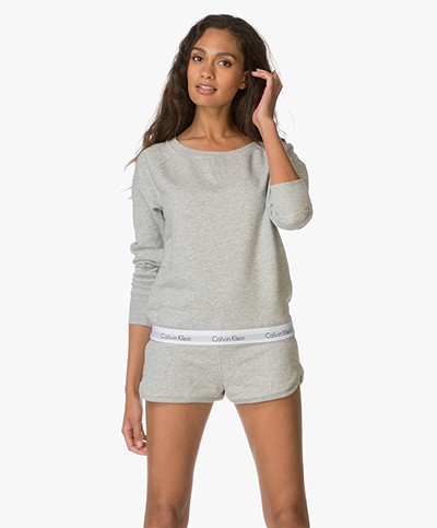 Calvin Klein Modern Cotton Sweatshirt - Lichtgrijs