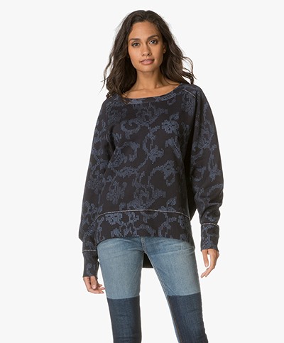 Rag & Bone Max Printed Sweater - Indigo 