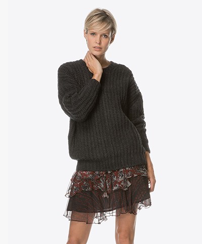 IRO York Chunky Knitted Pullover - Anthracite