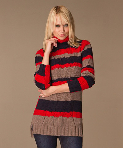 Armani Jeans Cable Sweater - Riga Striped