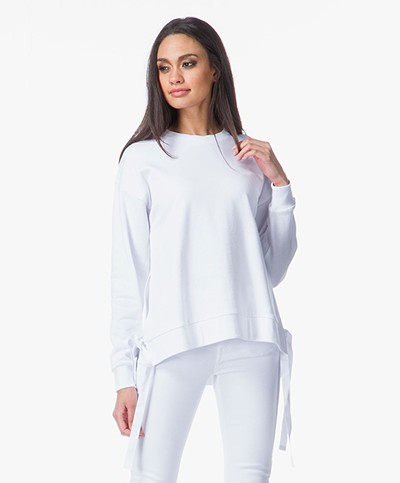 MM6 Side-tie Sweatshirt - White