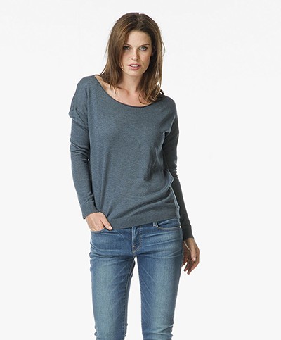Marie Sixtine Bleuet Fine Knitted Pullover - Petrole