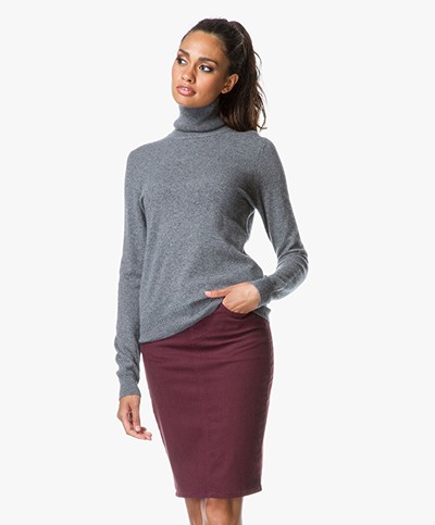 Repeat Cashmere Turtleneck Sweater - Medium Grey